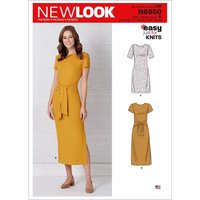 Patron new look 6650 robe pull femme - 38 au 50 - Newlook - Mondial Tissus