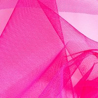 Tissu tulle uni rose bonbon - Mondial Tissus