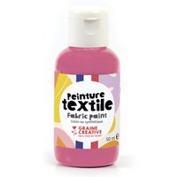 Peinture textile magenta pot 50mL - Origine France - Graine Créative - Mondial Tissus