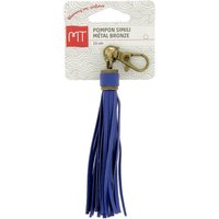 Pompon simili bleu marine/bronze x1 - MT - Mondial Tissus