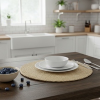 Set de table cosse de maïs rond - Mondial Tissus