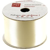 Bobine ruban satin écru 4 m X 38 mm - MT - Mondial Tissus
