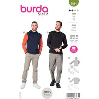 Patron Burda 6064 - sweat-shirt classique avec capuche ou bordure d'encolure - Burda - Mondial Tissus