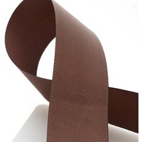 Ruban gros grain marron 39 mm - MT - Mondial Tissus
