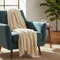 Plaid triple gaze écru - MT - Mondial Tissus