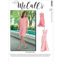 Patron McCALL's 8053K5 Robe femme trapèze AnneMcCalls 2 longueurs - de 36 au 44 - McCall's - Mondial Tissus