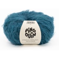 Pelote de fil à tricoter Brush mohair vert royal - Pingouin - Pingouin - Mondial Tissus