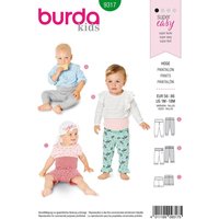 Patron Burda 9317 - Pantalon pour bébés de 1 à 18 mois - Burda - Mondial Tissus