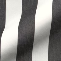 Tissu jacquard outdoor grosse rayure noir et blanc - Mondial Tissus