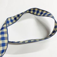 Ruban vichy bleu 16 mm - Frou Frou - Mondial Tissus