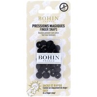 Pressions magiques 9mm noir x8 - Bohin - Mondial Tissus