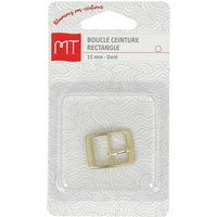 Boucle de ceinture rectangle 15mm dorée - MT - Mondial Tissus