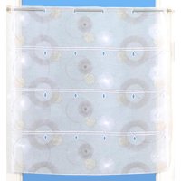 Voilage modulable brodé cercles 60 cm - Mondial Tissus