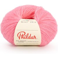 Pelote de fil à tricoter phil mohair coton rose bonbon Phildar - Phildar - Mondial Tissus