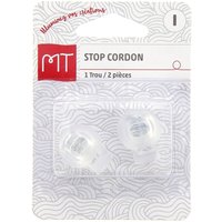 Stop cordon rond 1 trou transparent - MT - Mondial Tissus