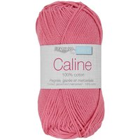 Pelote fil à tricoter Caline 50g 100% coton mercerisé - Col. 111 Rose bonbon - Mondial Tissus