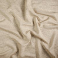 Tissu voilage en poly laine lin beige grande largeur - Linder - Mondial Tissus