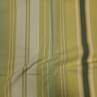 Toile outdoor imprimée mini rayures vertes - Mondial Tissus