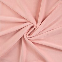 Velours éponge uni rose clair - Mondial Tissus