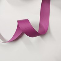 Ruban gros grain uni 25 mm rose - Frou Frou - Mondial Tissus