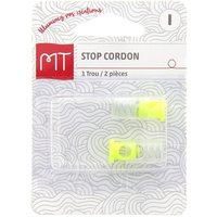 Stop cordon bicolore fluo transparent 1 trou - MT - Mondial Tissus