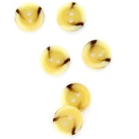 Boutons marbré beige clair 15 mm - lot de 6 - MT - Mondial Tissus