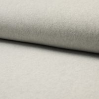 Tissu polaire coton bio duveteuse gris - Mondial Tissus