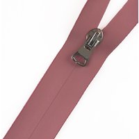 Fermeture à glissière étanche unie vieux rose au mètre - Mondial Tissus