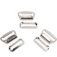 Agrafes spéciales jupes plates argentées - Bohin - Mondial Tissus