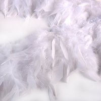 Ruban plumes au mètre blanc 16 cm - Mondial Tissus