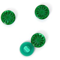 Boutons à queue forme pétale vert 15 mm MT - MT - Mondial Tissus