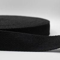 Sangle noire 40mm - Mondial Tissus