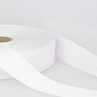 Sangle polyester 15mm blanc - Mondial Tissus