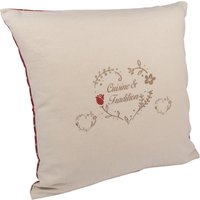 Housse de coussin Cottage beige - MT - Mondial Tissus