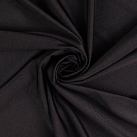 Tissu nylon stretch satiné uni noir - Mondial Tissus
