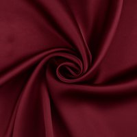 Satin soie uni bordeaux - Mondial Tissus