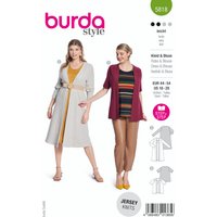 Patron Burda N° 5818 robe et chemisier T 44 à 54 - Burda - Mondial Tissus