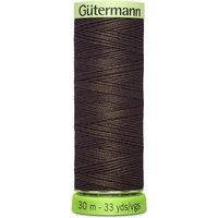 Bobine de fil recyclé rPET 30m décorations et surpiqures marron chocolat - Gutermann - COL 694 - Gütermann - Mondial Tissus