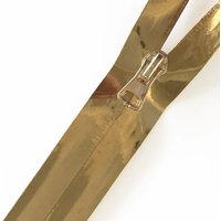 Fermeture à glissière étanche métallisé doré au mètre - Mondial Tissus