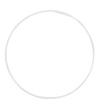 Cercle nu métal blanc 350mm Fait en France - Mondial Tissus