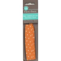 Biais thermocollant 20x2m étoiles orange - Frou Frou - Mondial Tissus