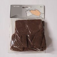 Bord côte paire poignets marron - Mondial Tissus