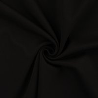 Tissu twill viscose stretch épais uni noir - Mondial Tissus