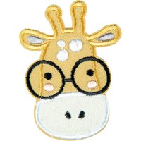 Écusson tête girafe lunettes - Mondial Tissus