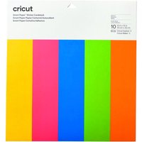 Papier cartonné autocollant cricut smart paper coloré 10 feuilles 33 x 33 cm - Cricut - Mondial Tissus