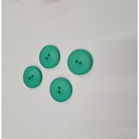 Boutons plats 2 trous vert 28 mm - MT - Mondial Tissus