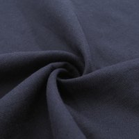 Toile légère coton bio bleu marine - Mondial Tissus