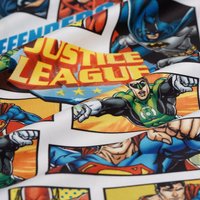 Tissu velours Justice League blanc - MT - Mondial Tissus