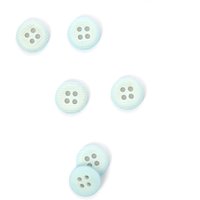 Boutons striés 2 trous bleu clair 11 mm - MT - Mondial Tissus
