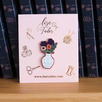 Pin's Vase fleur - Lise Tailor - Lise Tailor - Mondial Tissus